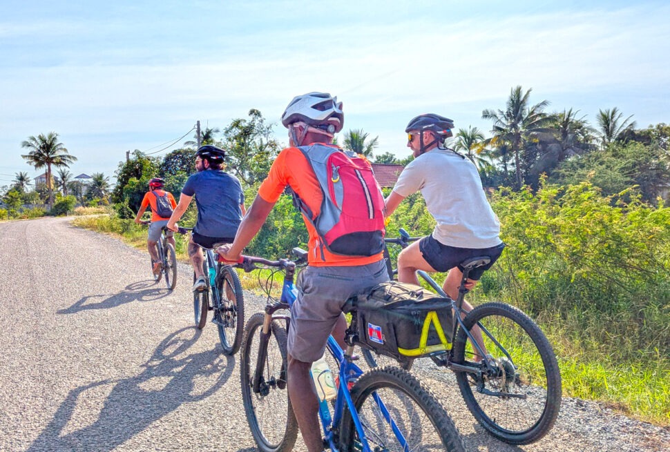Siem Reap Countryside biking tour at sunset