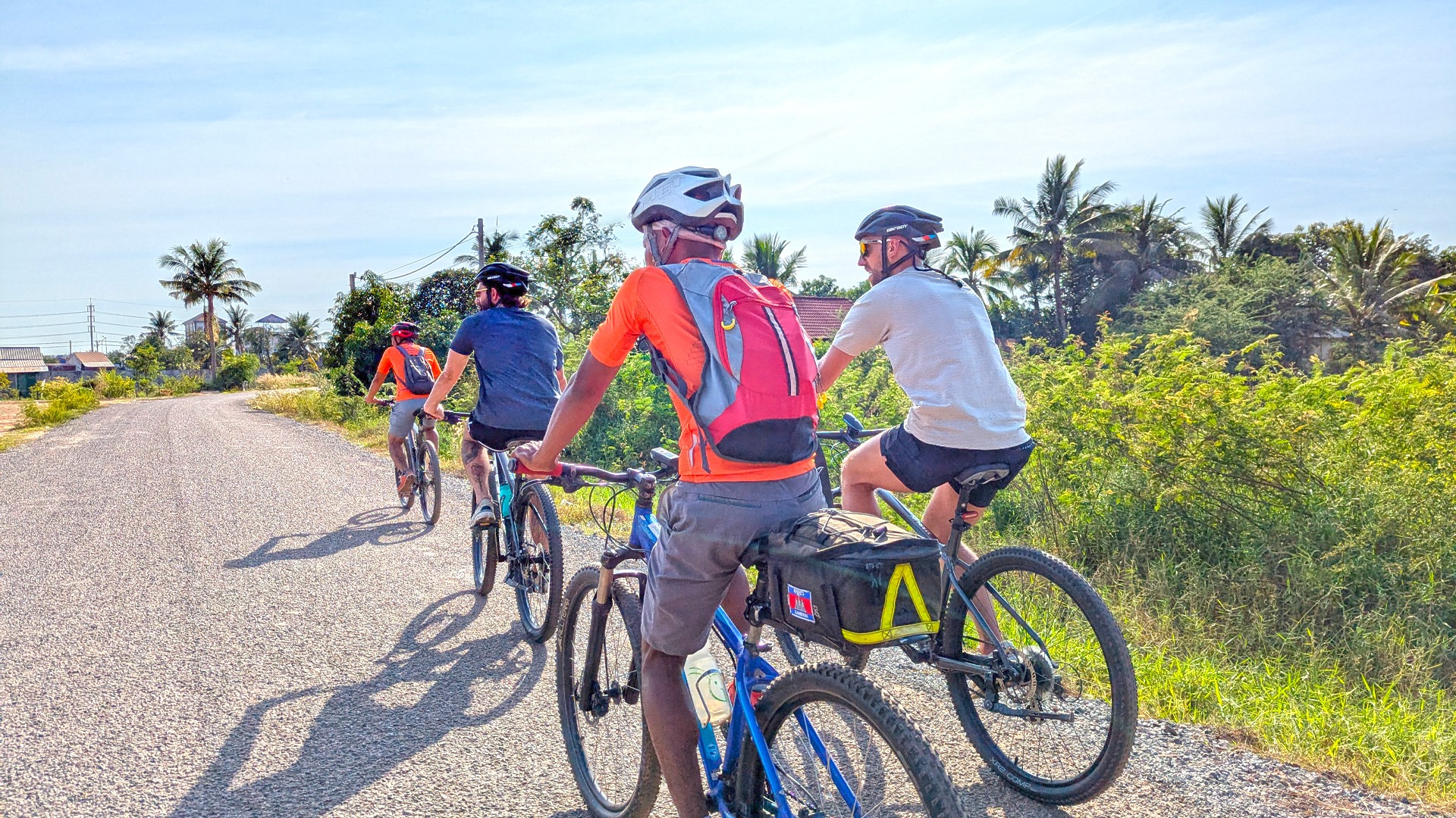 Siem Reap Countryside biking tour at sunset