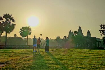 Spectacular Sunrise at Angkor Wat, Angkor Sunrise bike tour of Angkor, Siem Reap