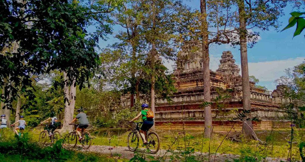 Bike tour of the Angkor Temple with local guide