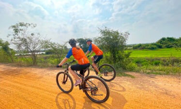 Cycling with small group tour and guide on the Cycle West of Tonle Sap Trails, Village Tour and Daily Life