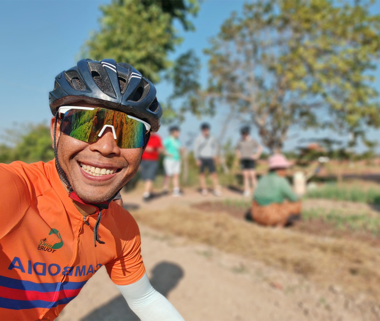 Local interaction and visit to the vegetable farm of the countryside of Siem Reap