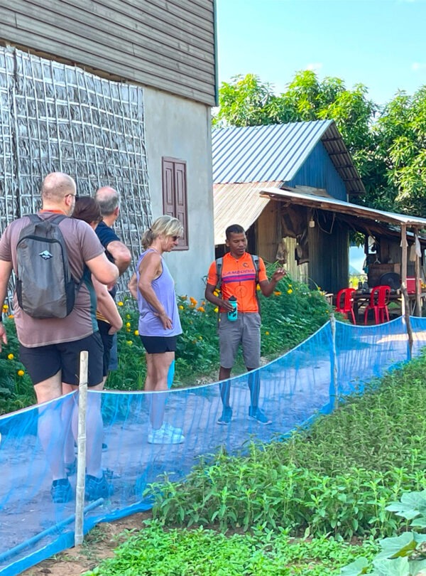 Visit a family at the countryside and guide explain the facts.