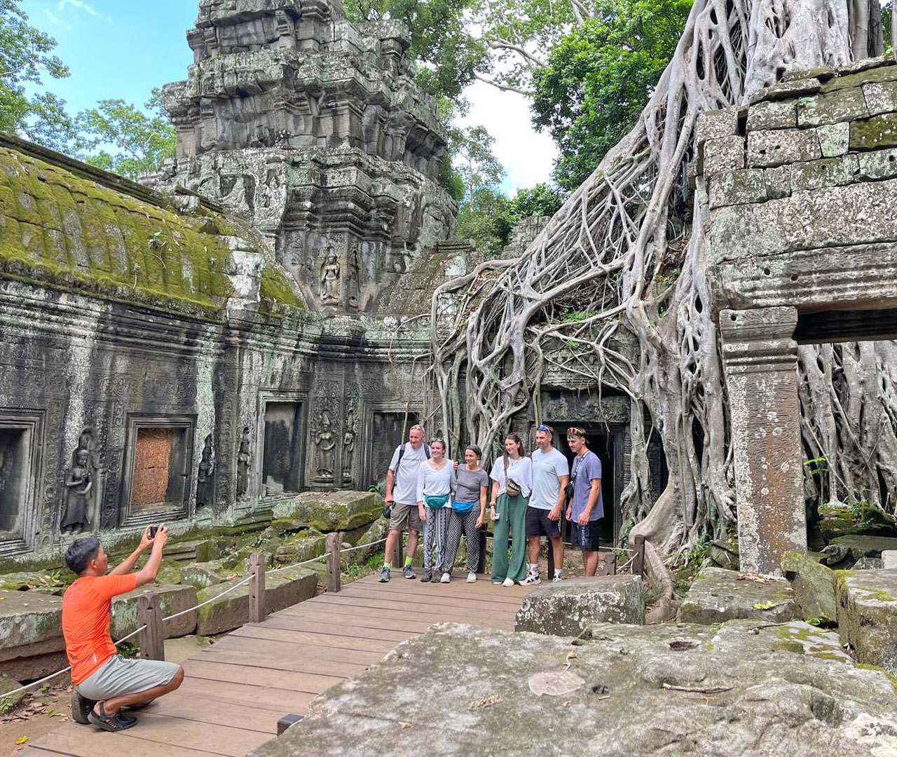 Visit Ta Prohm temple, the jungle temple of Tomb Raider