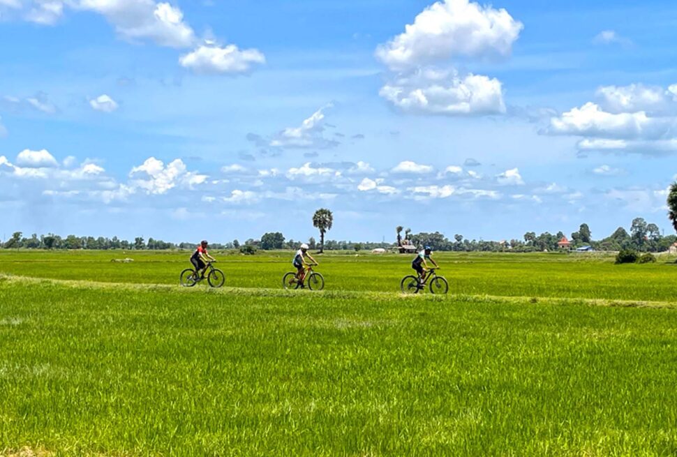 Cycle west of Tonle Sap Trails in Cambodia