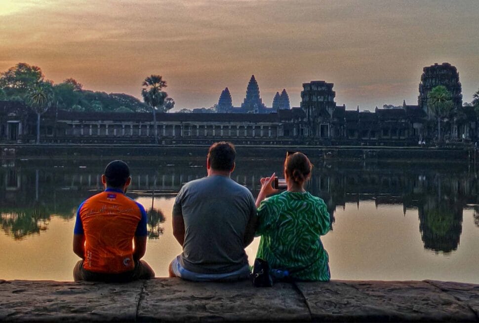 Ultimate experience of Angkor Sunrise Tour and cycling.