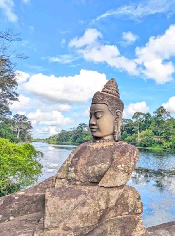 The iconic of Cambodia temple in Angkor park