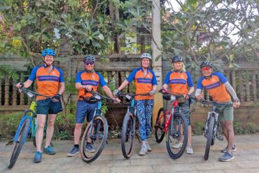 Well prepared local tour operator hosting biking tour