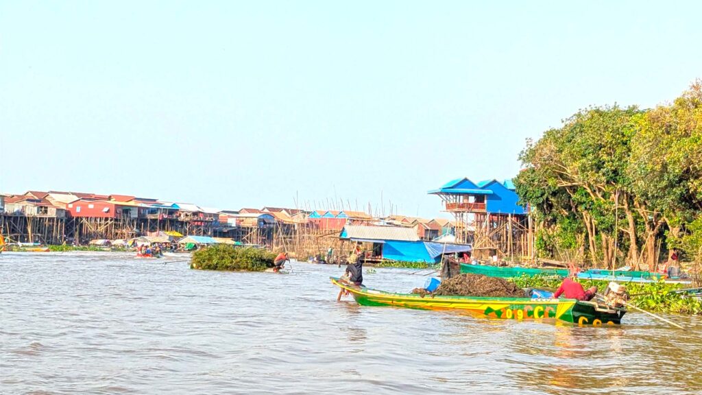 The floating village of Kampong Kleang  of Siem Reap Cambodia