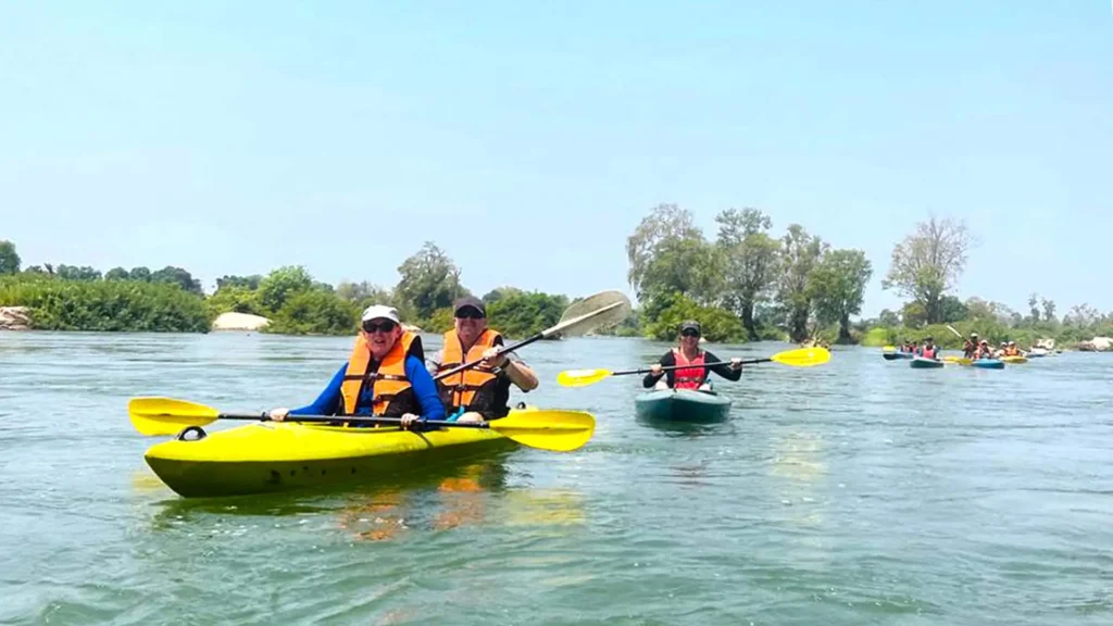 Mekong Trail to Angkor, Kayaking tour on the mighty Mekong river