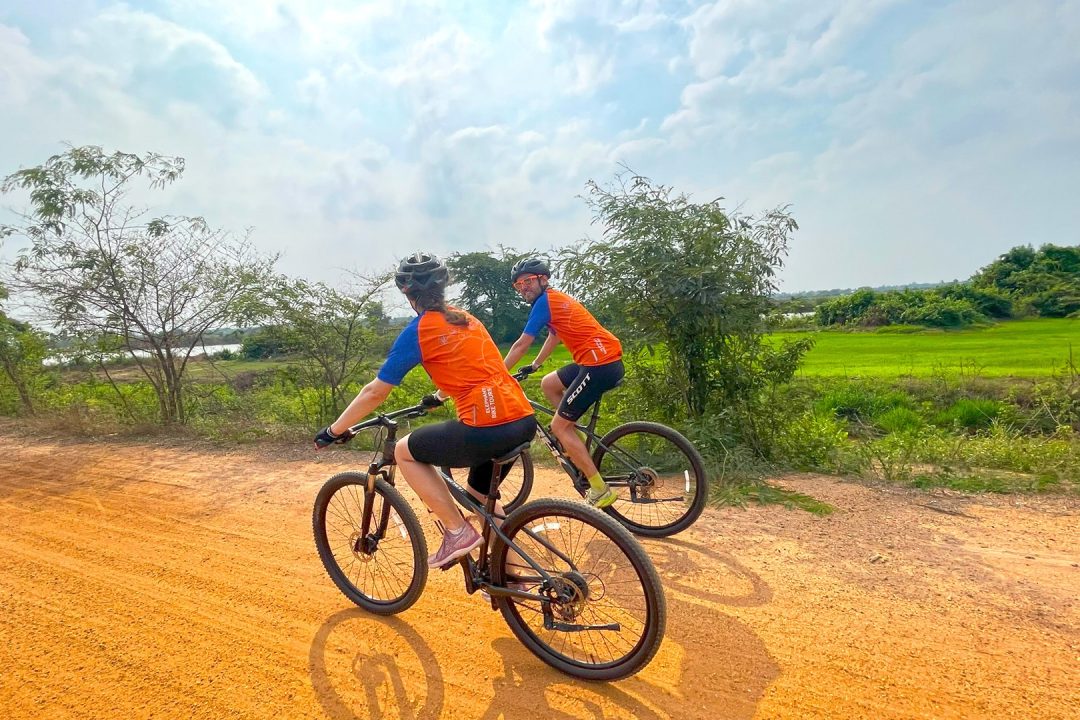 Cycling with small group tour and guide on the Cycle West of Tonle Sap Trails, Village Tour and Daily Life